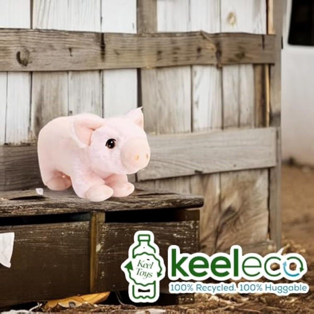 Deluxe Paws Pig Plush – 18cm Recycled Eco-Friendly Soft Cuddly Toy
