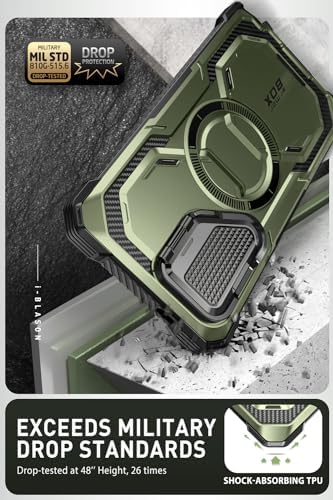 i-Blason Armorbox for Samsung Galaxy S24 Ultra Case with MagSafe – Green