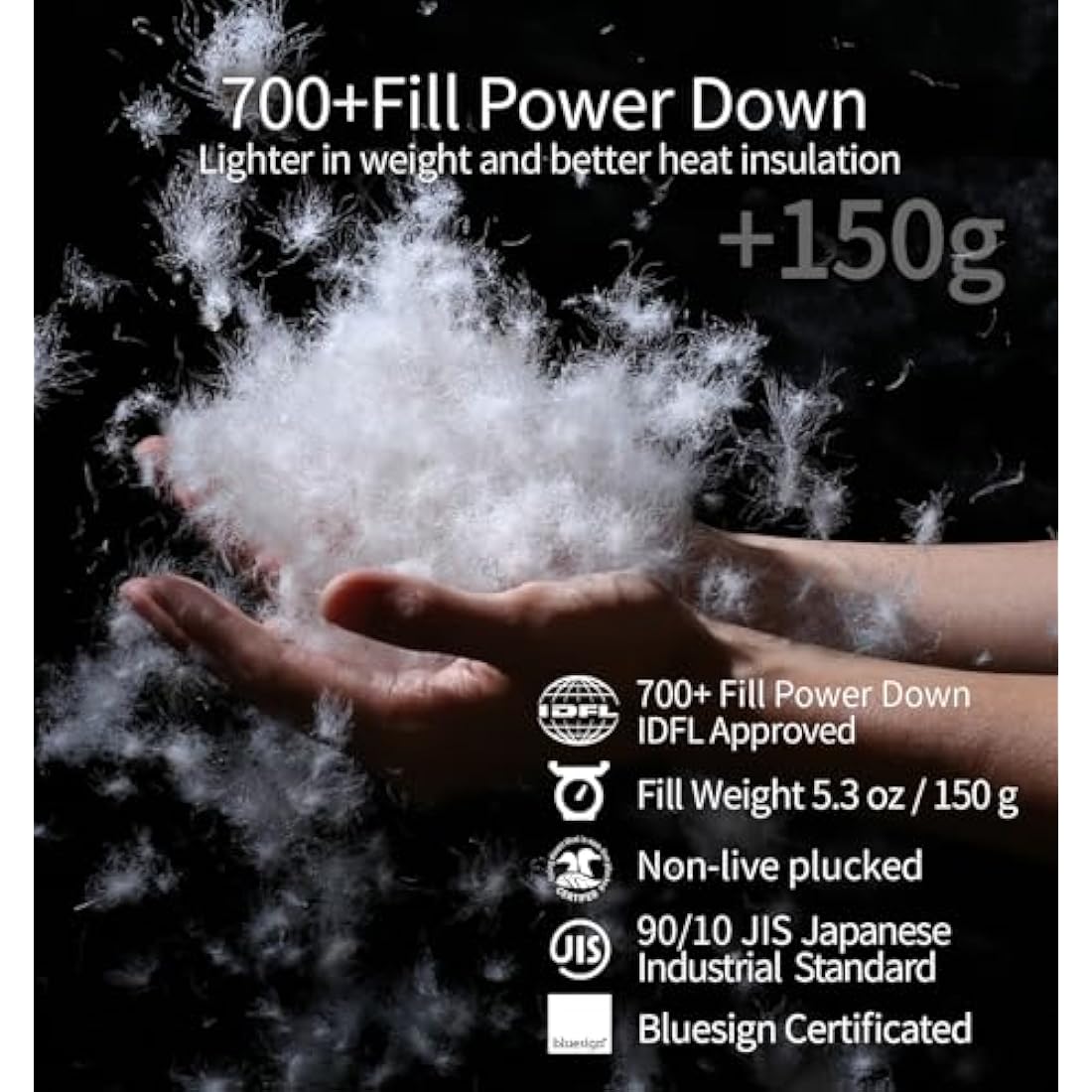 Litume 700 Fill Power Down Sleeping Bag – Lightweight & Packable