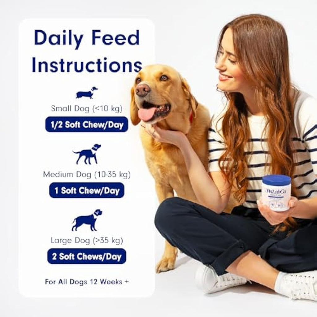 PetLab Co. Dog Joint Care Chews – Glucosamine & Turmeric Supplements
