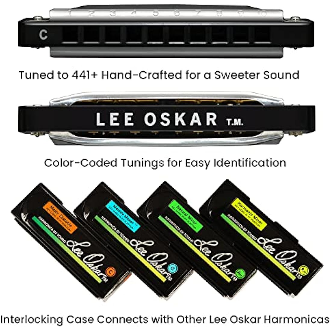 Lee Oskar Major Diatonic Harmonica in C – Professional Blues Instrument