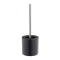 Relaxdays Ceramic Toilet Brush Set – Silver Bathroom Accessory Holder