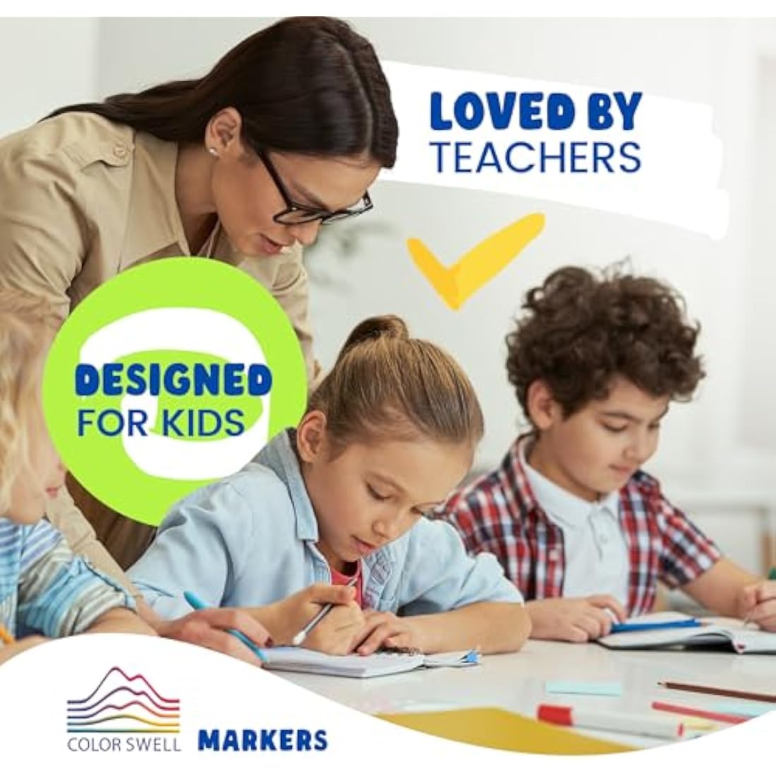Color Swell Washable Bulk Markers | 288 Count Broad Line Class Pack