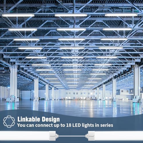 Airand 4FT Linkable LED Batten Light | 36W IP66 Waterproof Garage Ceiling Light