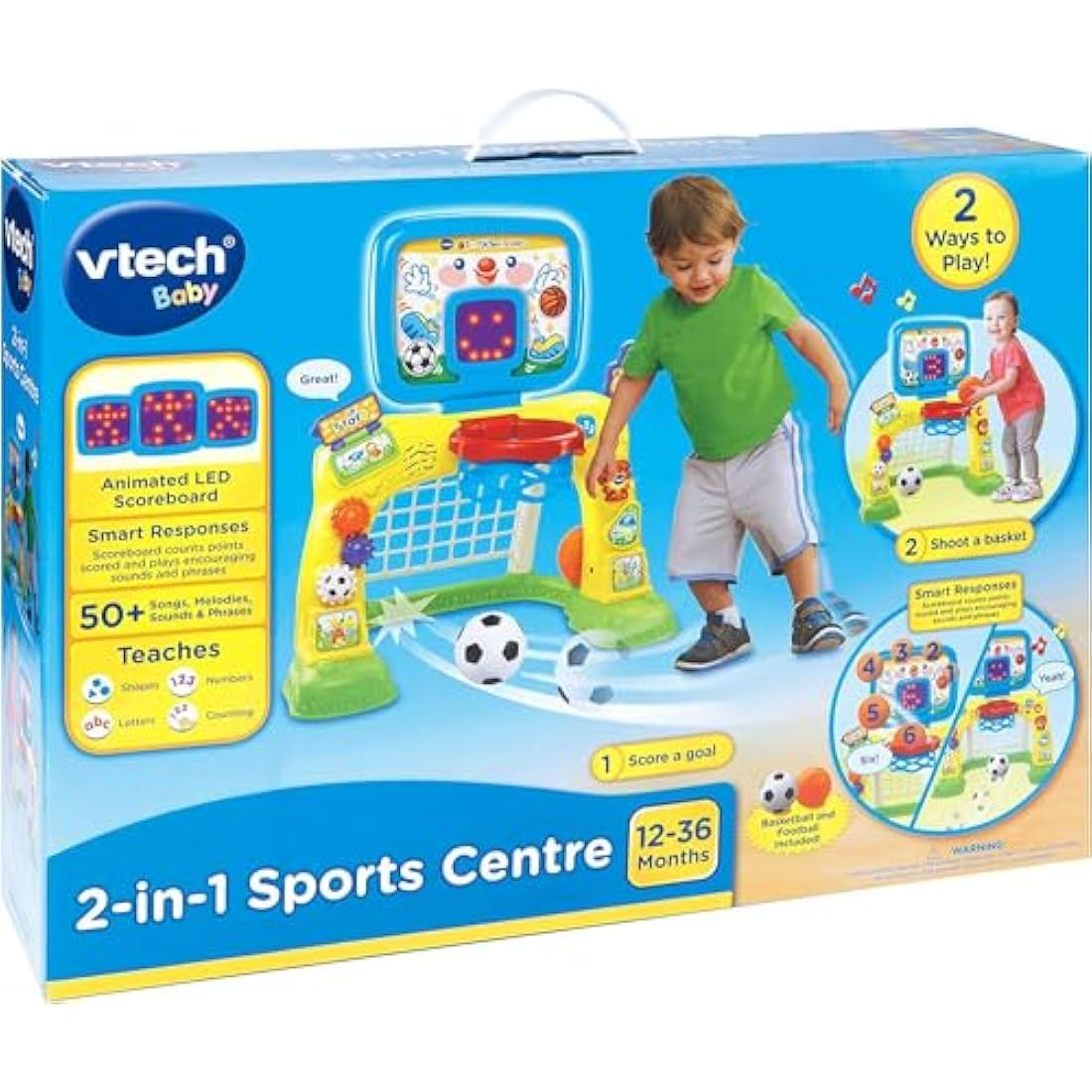 VTech 3-in-1 Sports Centre - Interactive Baby Learning Toy (12-36 Months)