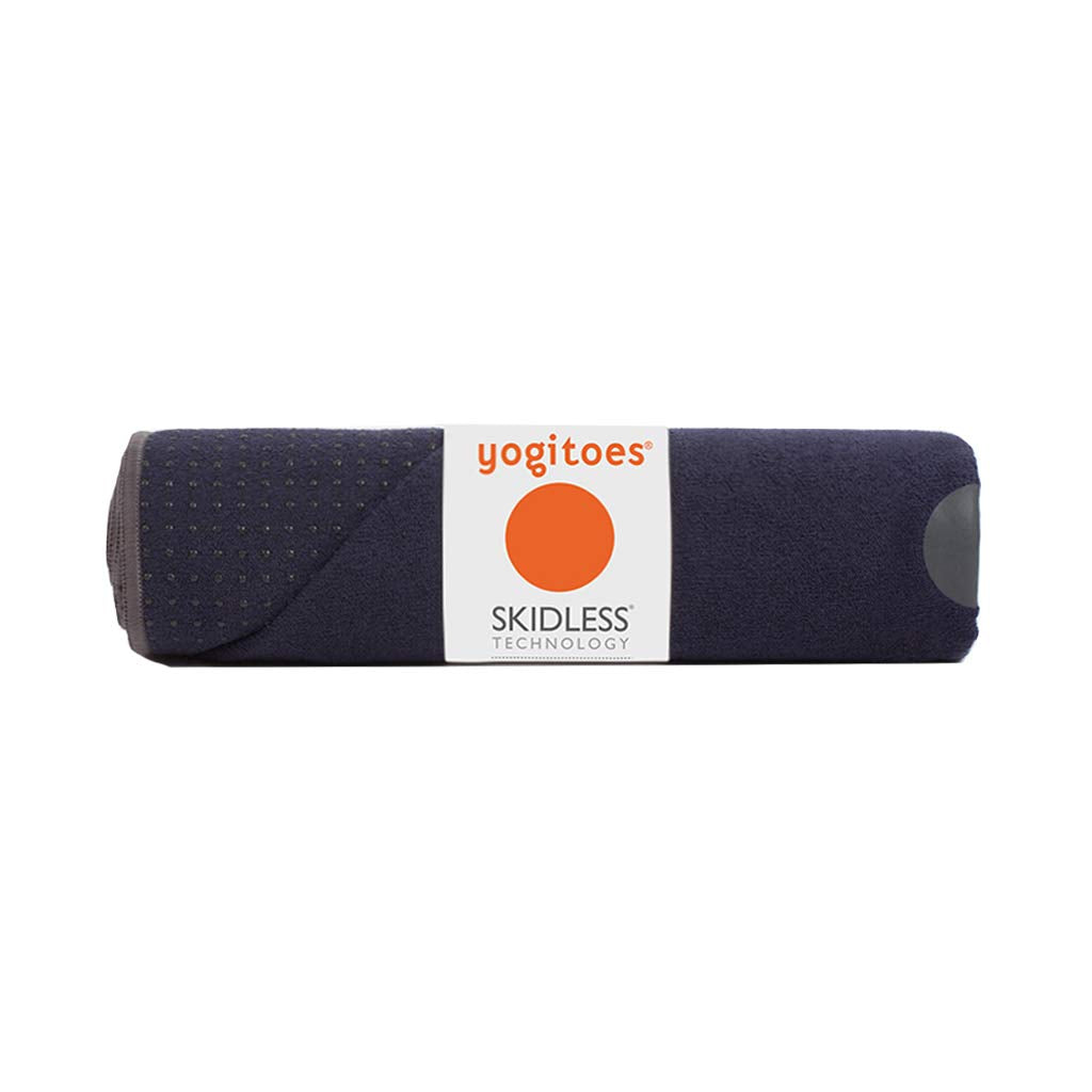 Manduka Yogitoes Non-Slip Yoga Towel - 79 Inch Quick Dry Midnight
