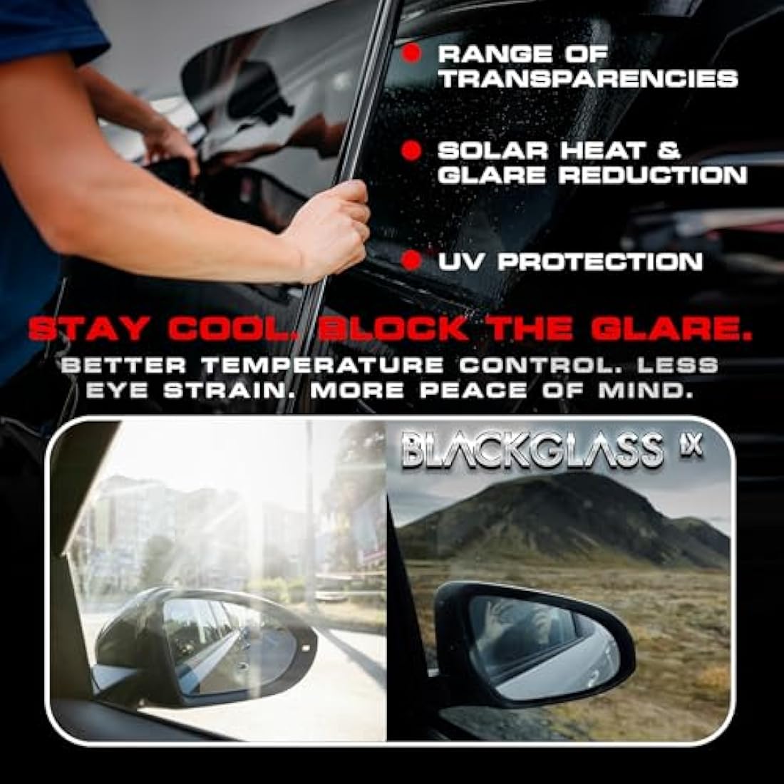 BLACKGLASS IX Car Window Tint Film | 15% Dark Smoke 2-Ply | 6m x 65cm