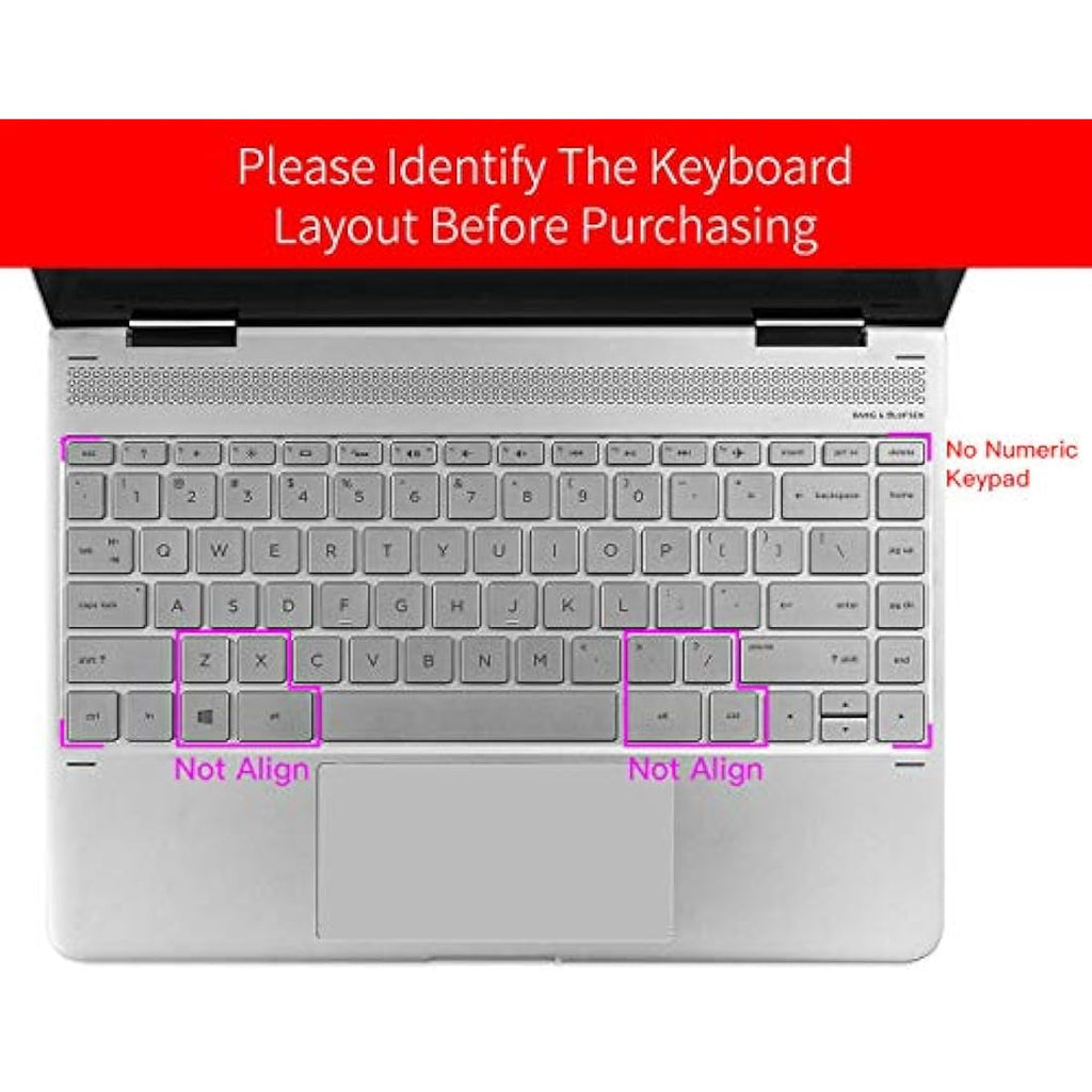 HP Pavilion x360 14 Keyboard Cover – Clear TPU Protective Skin