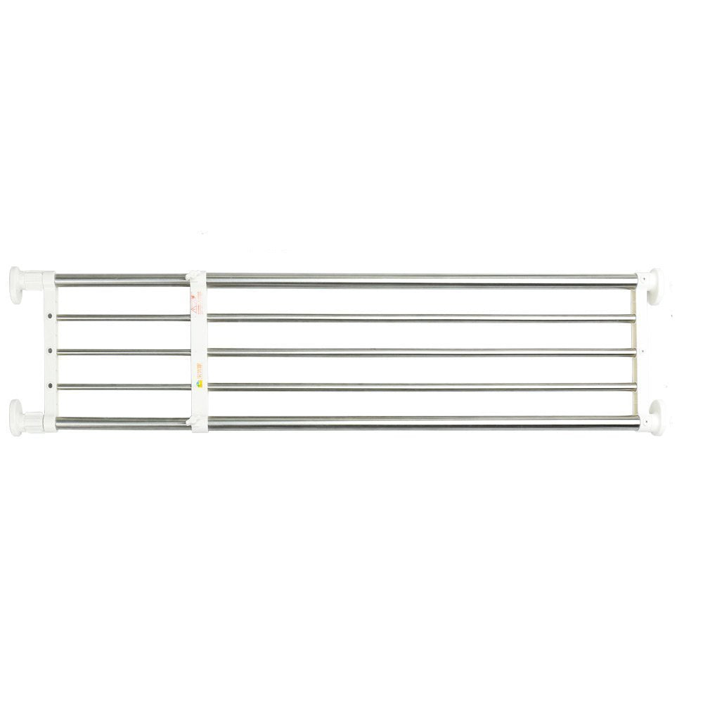 BAOYOUNI Adjustable Wardrobe Shelf Rack – Heavy Duty Tension Closet Divider