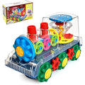 Tuko Transparent Gear Truck Toys – 4-Pack STEM Vehicle Set for Ages 3–8