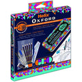 Helix Oxford Geo Maths and Stationery Set – Orange Geometric Design