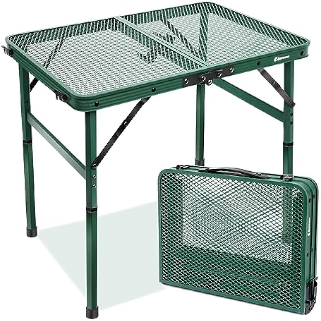 E EASTSTORM Portable Folding Camping Table – Lightweight Mesh Picnic Table