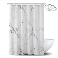 DeKeLaiFu Marble Shower Curtain – Gray & White Waterproof Fabric, 71x71"
