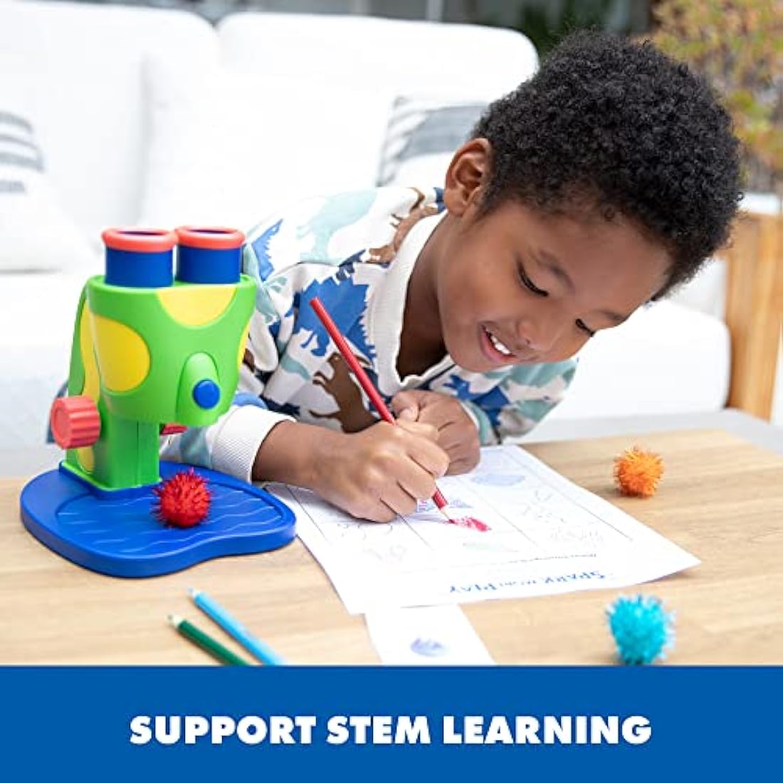 GeoSafari Jr. My First Microscope – Preschool STEM Toy with LED Light