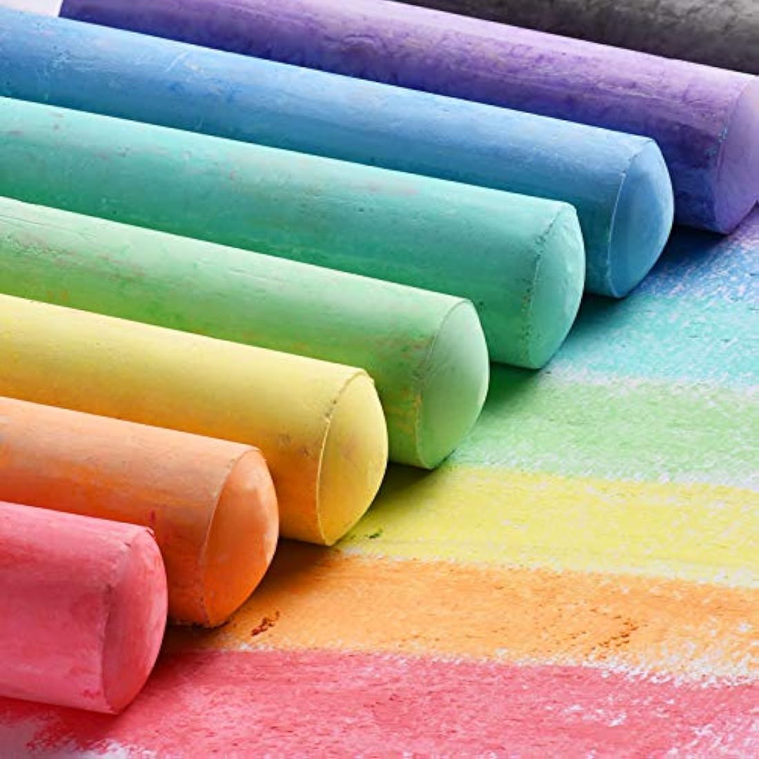 FELIZROCA 60pcs Sidewalk Chalk – Washable Jumbo Outdoor Chalk for Kids