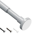 WELDUN Extendable Tension Rod | 48-118cm No Drill Shower Rail - Gray