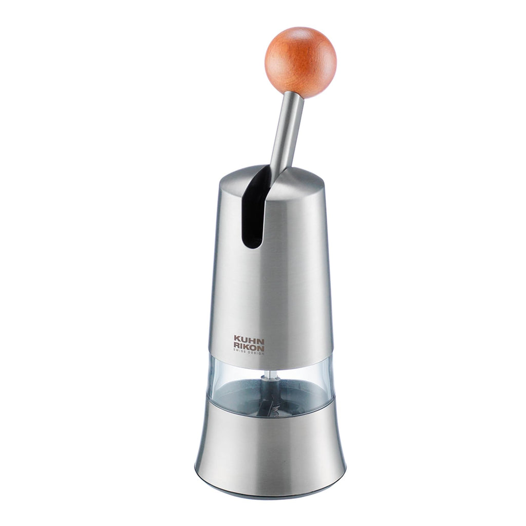 Kuhn Rikon Ratchet Spice Grinder – Stainless Steel Salt & Pepper Mill