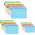 Vicloon 15Pcs Mesh Document Wallets – A3 A4 A5 Waterproof Zip Bags
