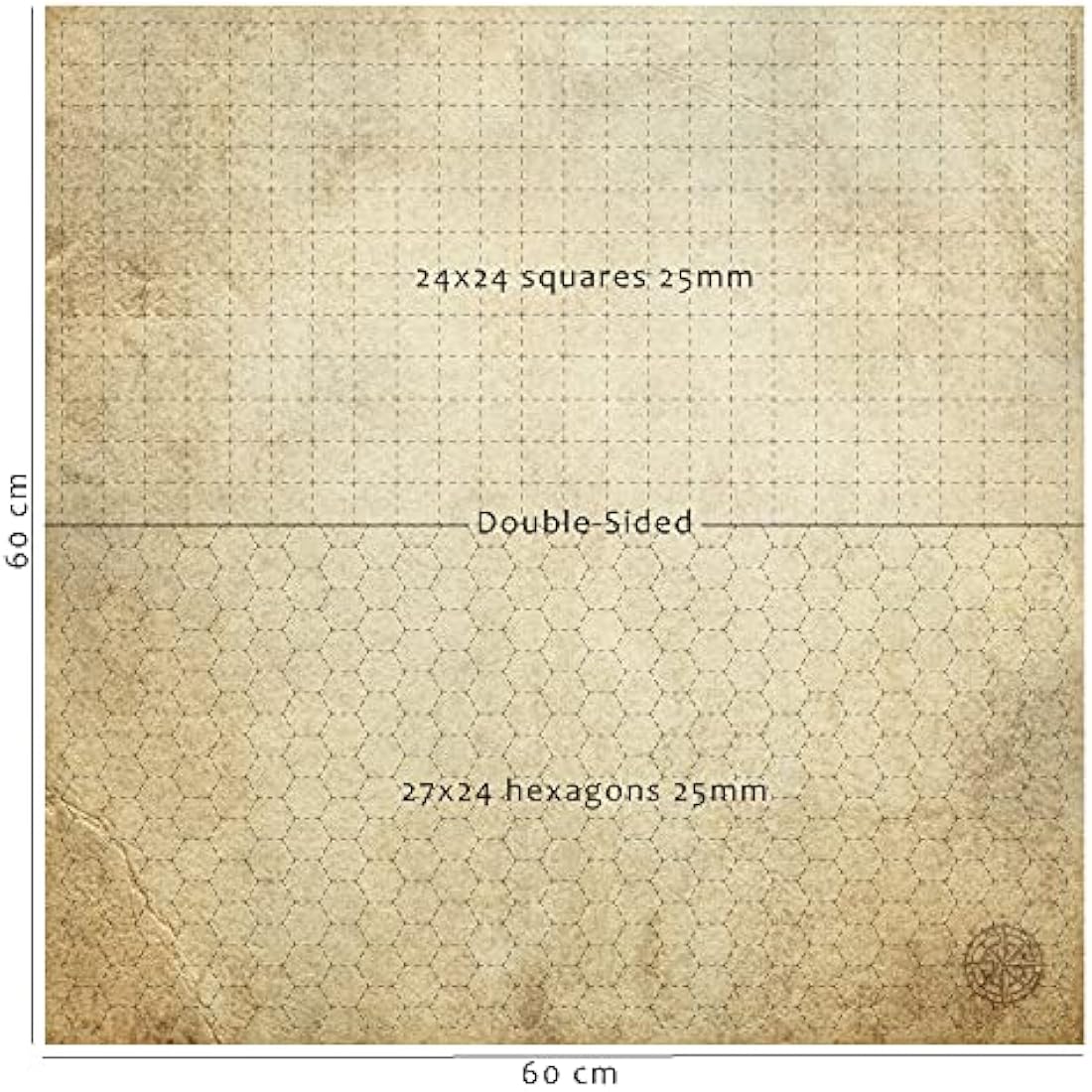 Doctor Frikistein Dry Erase Battle Mat – Double-Sided RPG Grid Board
