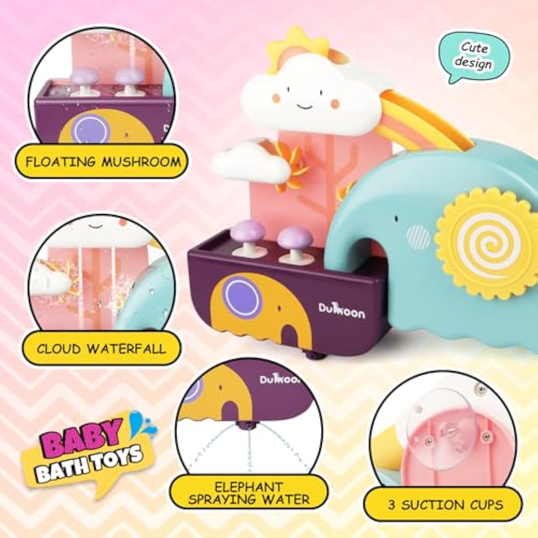 Jolof Store Baby Bath Toys - Waterfall Water Station for Toddlers 1-3