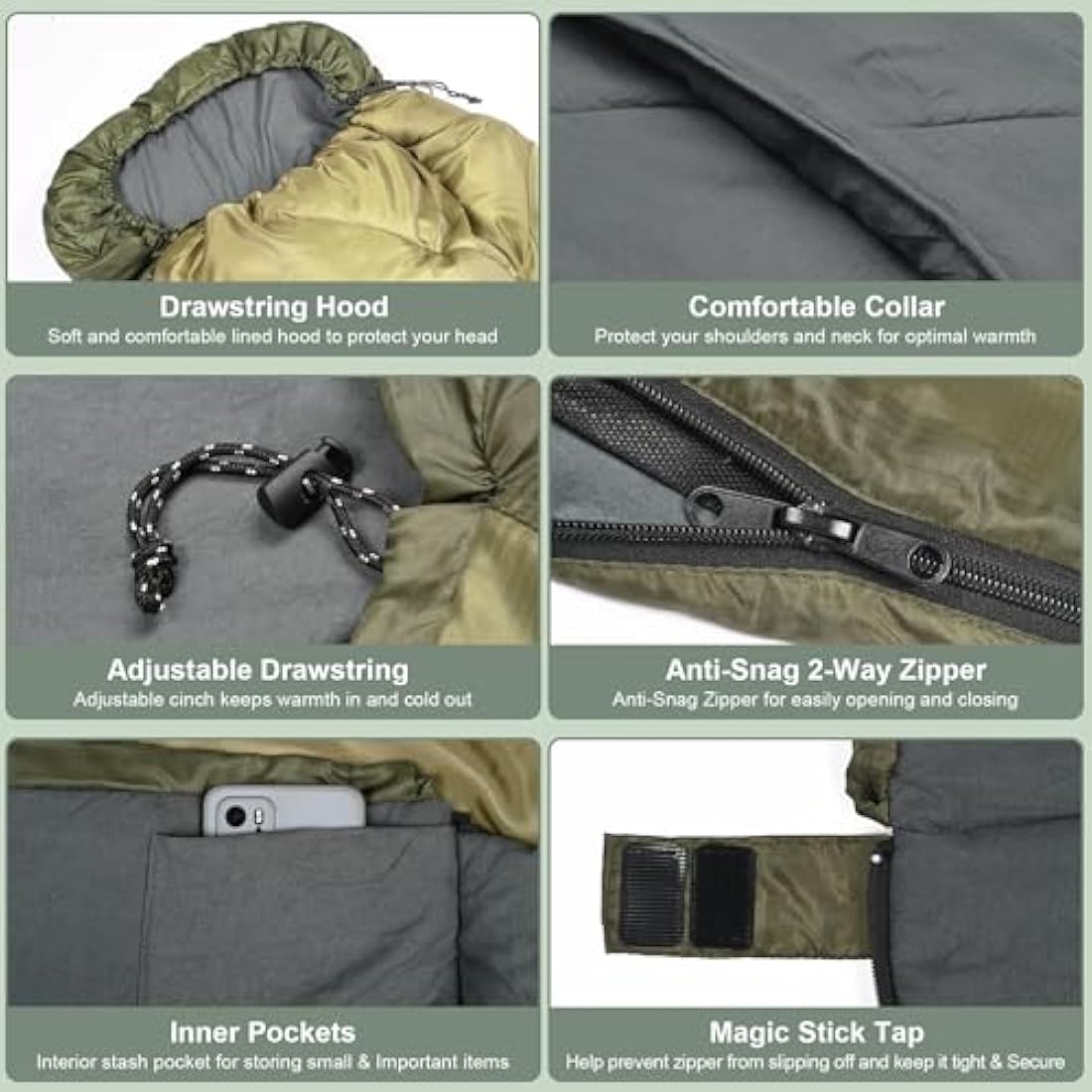 Mcota XL Sleeping Bag | Lightweight Waterproof Camping & Backpacking Bag