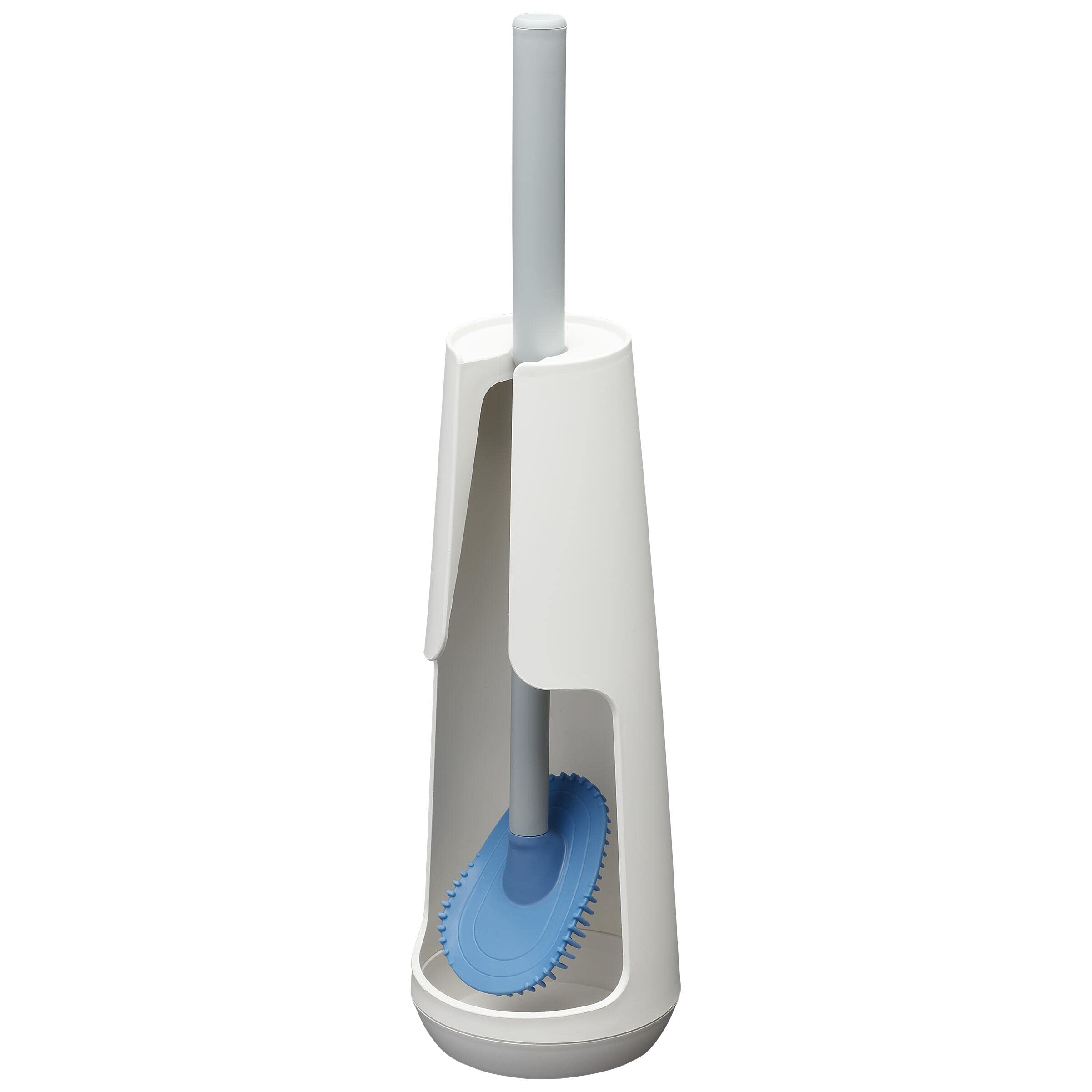 Tiger Tess Freestanding Toilet Brush Holder with Swoop Flexible Brush