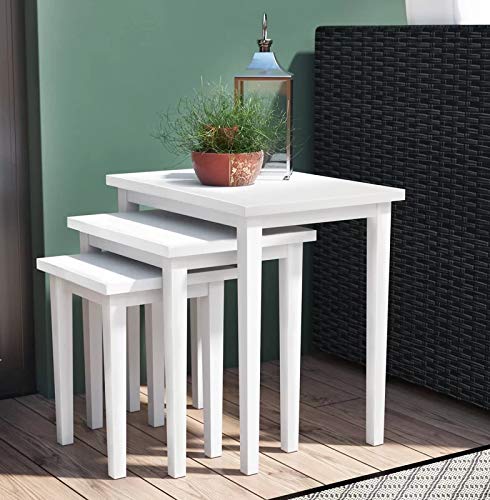 Julian Bowen Cleo Nest of Tables, White - image 2