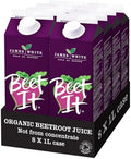 Beet It Organic Beetroot Juice – Lacto-Fermented Drink (1L x 8 Pack)