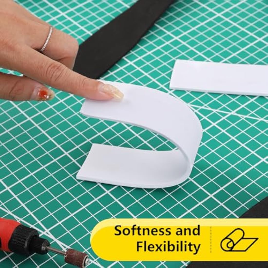Do²ping White EVA Foam Sheets – 6mm High Density Craft Foam, 2-Pack