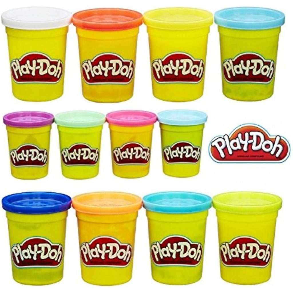 Play-Doh Modeling Clay Classic Tubs - 12 Pack Assorted Colors (112g)