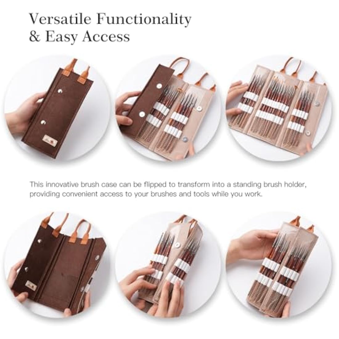 Golden Maple 20PC Miniature Paint Brush Set for Models and Fine Art