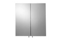 Croydex Cullen Stainless Steel Double Door Mirrored Bathroom Cabinet