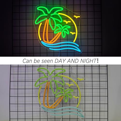 Horseneon Palm Tree Neon Sign | Dimmable LED Coconut Tree Wall Decor