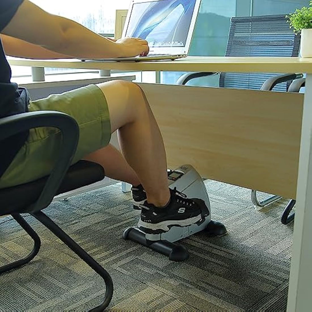 Jolof Store Mini Exercise Bike – Under Desk Pedal Exerciser with LCD
