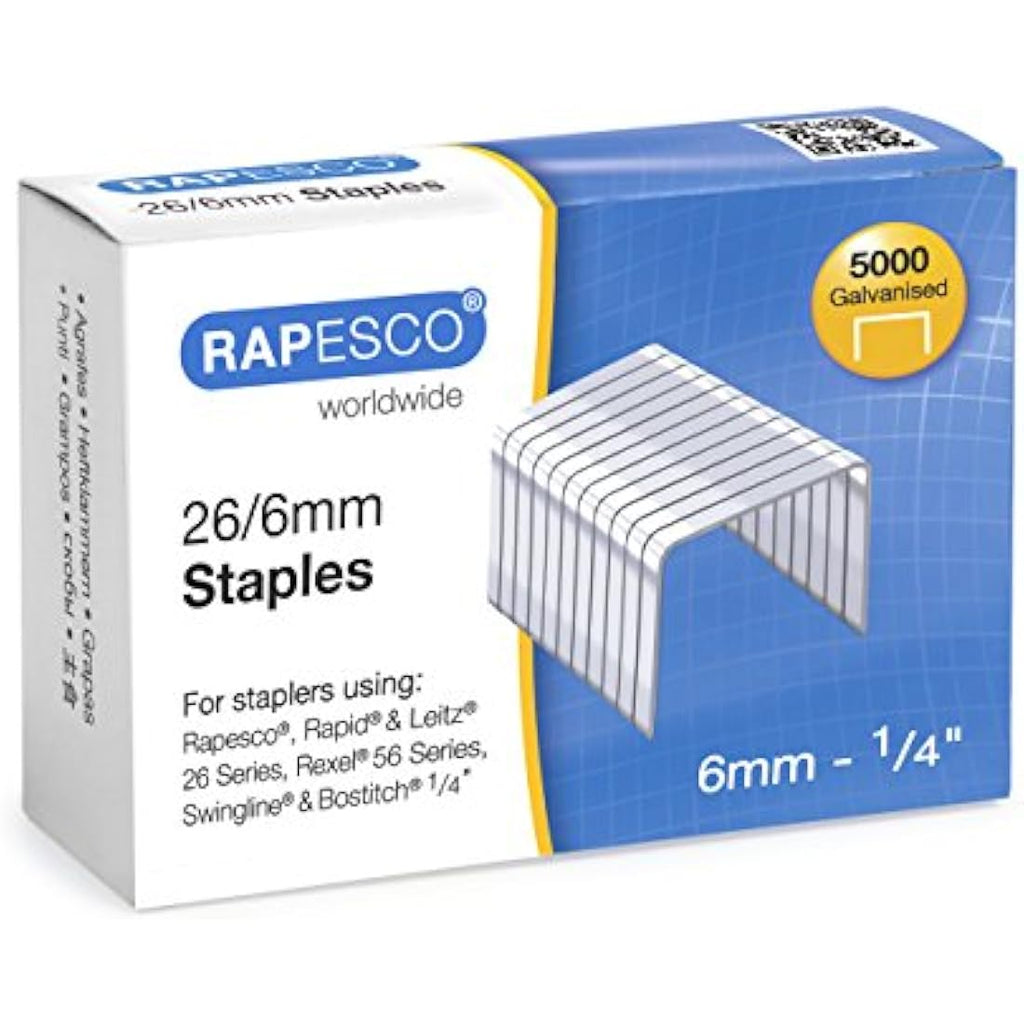Rapesco Marlin Antibacterial Stapler Set with Remover & 5000 Staples