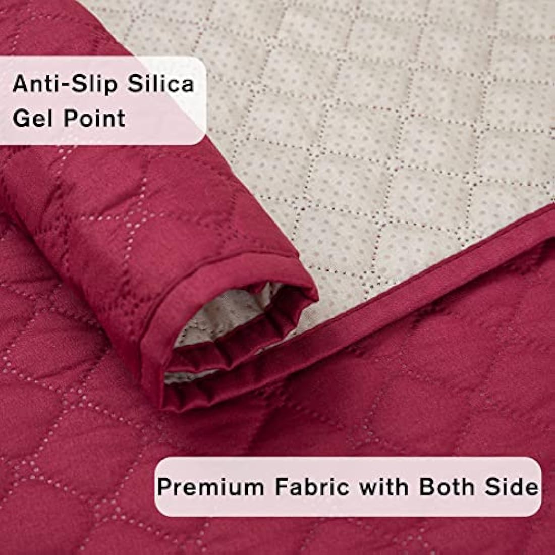 XINEAGE Quilted XL Sofa Cover | Water Resistant 4 Seater Pet Protector - Red