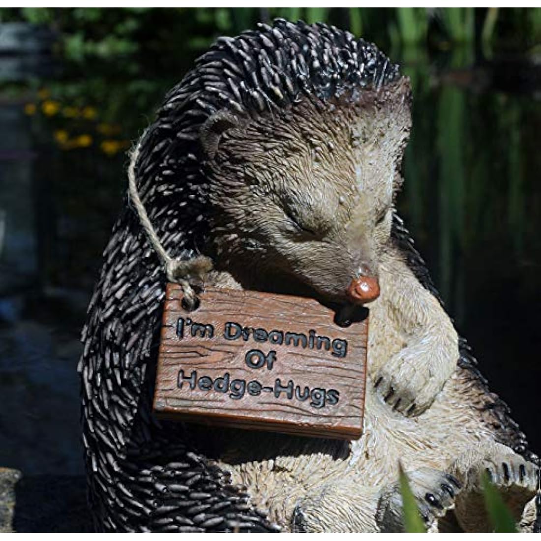 Heather Hedgehog Garden Ornament – Weatherproof Resin Statue
