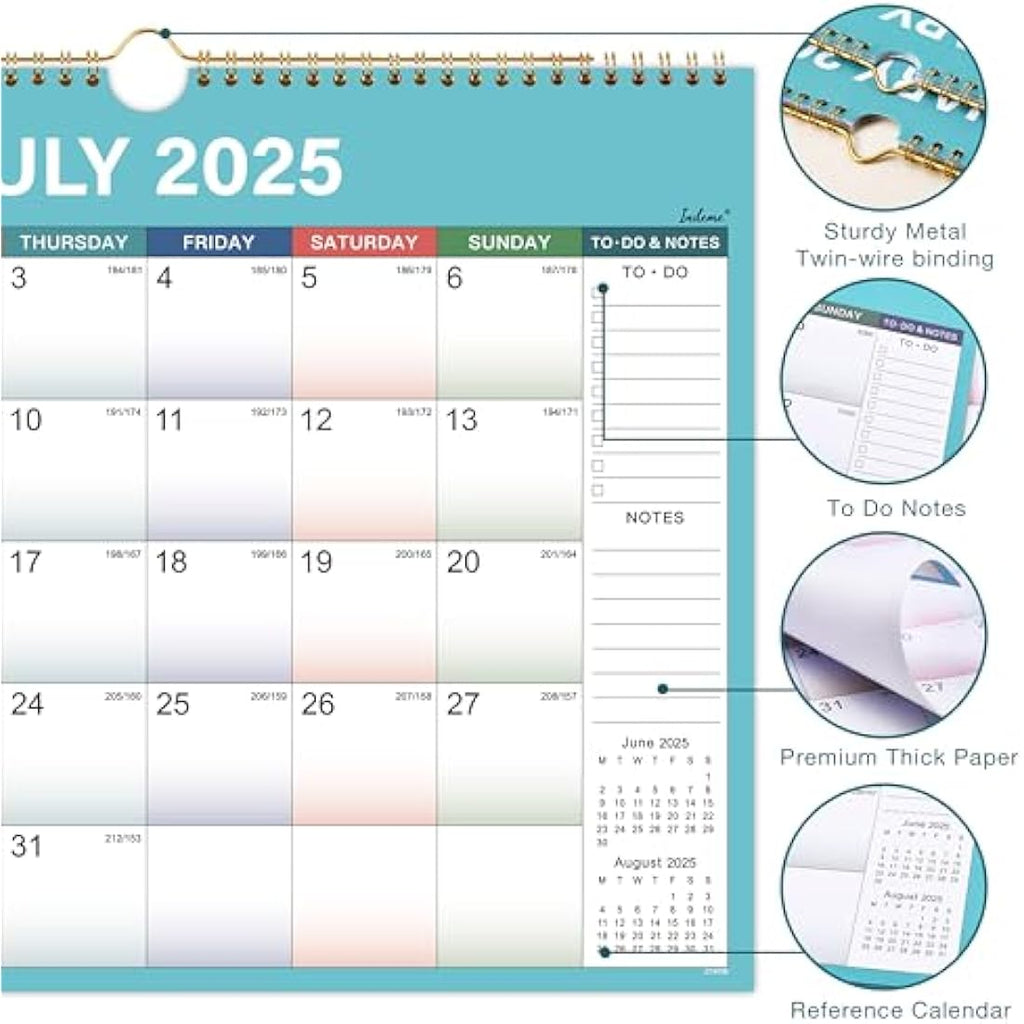 Jolof Store 2025-2026 Wall Calendar | 18-Month Large Monthly Planner
