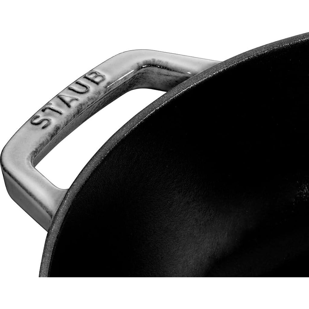 STAUB Cast Iron Chistera Sauté Pan - 24 cm Grey Enamelled Cocotte