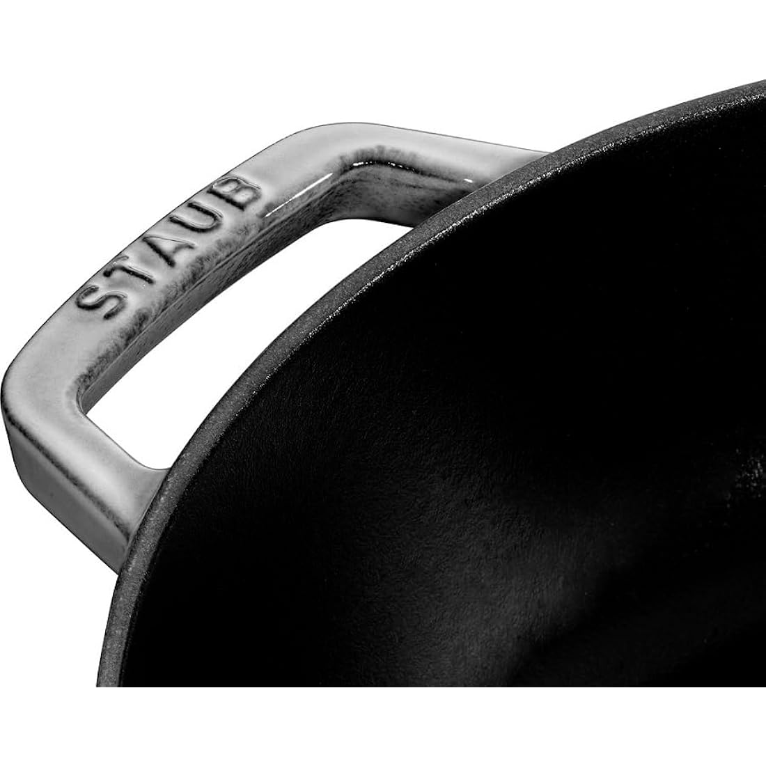 STAUB Cast Iron Chistera Sauté Pan - 24 cm Grey Enamelled Cocotte