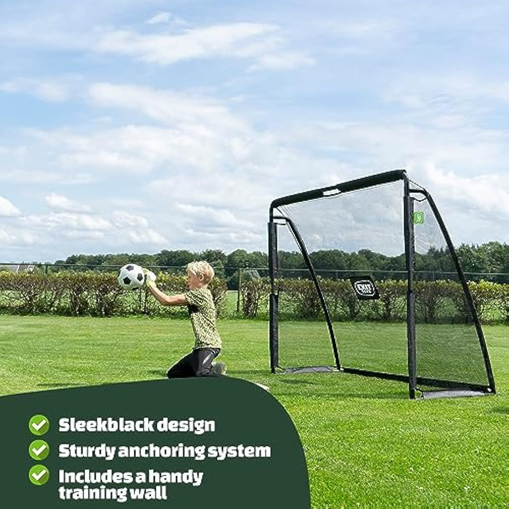 EXIT Toys Maestro Steel Football Goal with Training Screen | 180x120cm