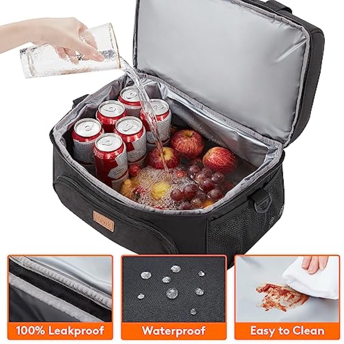 Lifewit Insulated Cooler Bag | 23L Large Double Decker Soft Sided Bag