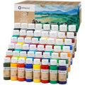 Artecho Acrylic Paint Set - 48 Vibrant Colors for Canvas and Crafts