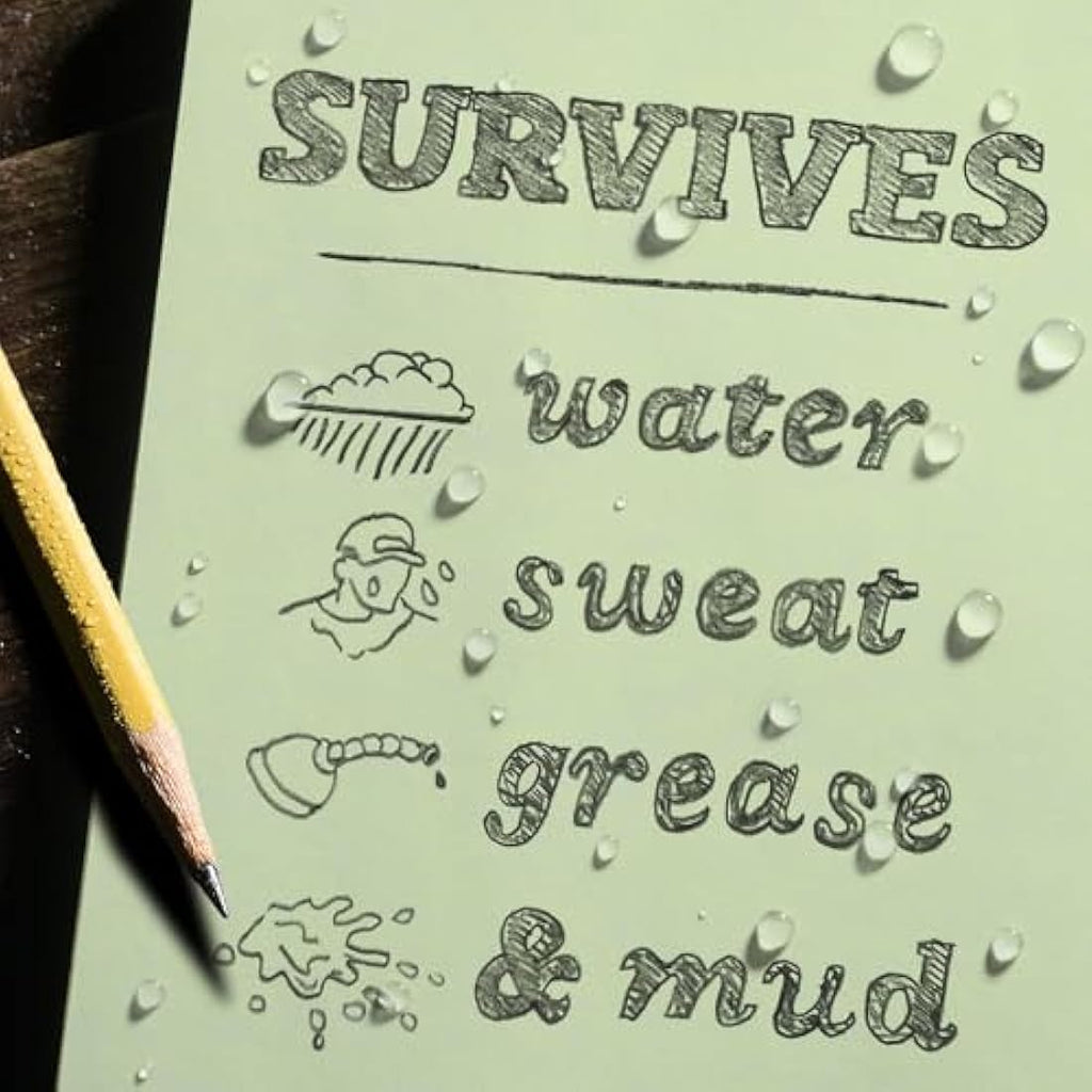 Rite in the Rain Weatherproof Hard Cover Notebook | Green, 6.75" x 8.75"