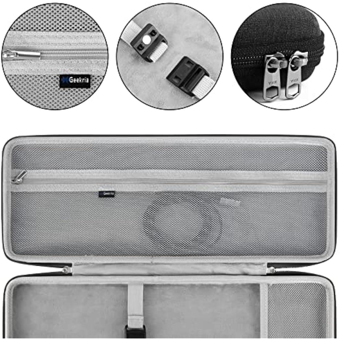 Geekria 75% Keyboard Case | Hard Shell Travel Bag for Logitech & Keychron