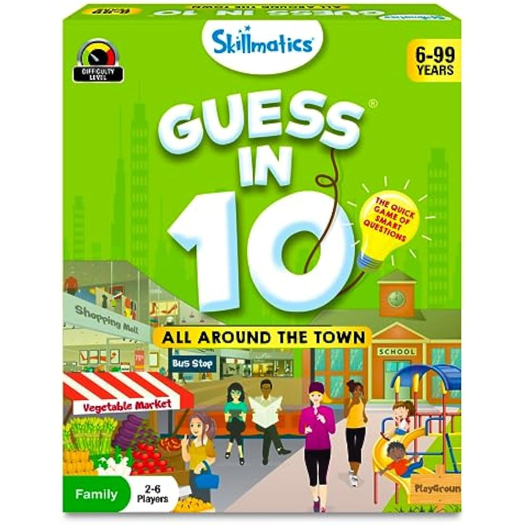 Skillmatics Guess in 10 Around Town | Educational Strategy Card Game