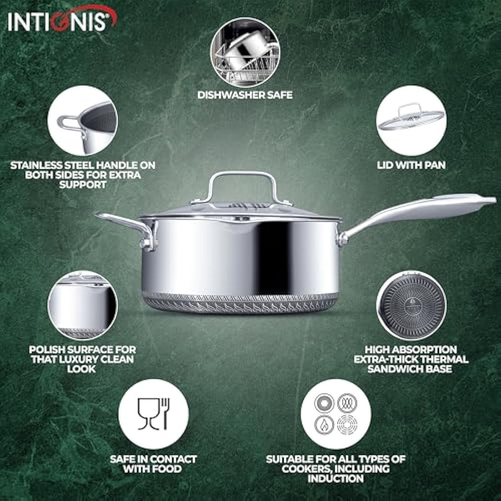 Jolof Store 4L Non-Stick Saucepot with Lid – 24cm Induction Cooking Pot
