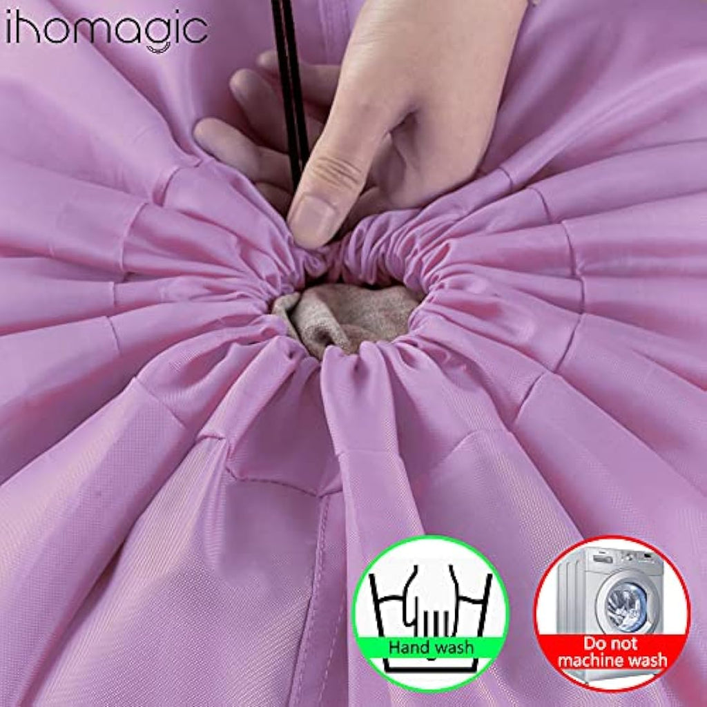 IHOMAGIC Extra Large Laundry Bag | 120L Durable Polyester Drawstring Bag