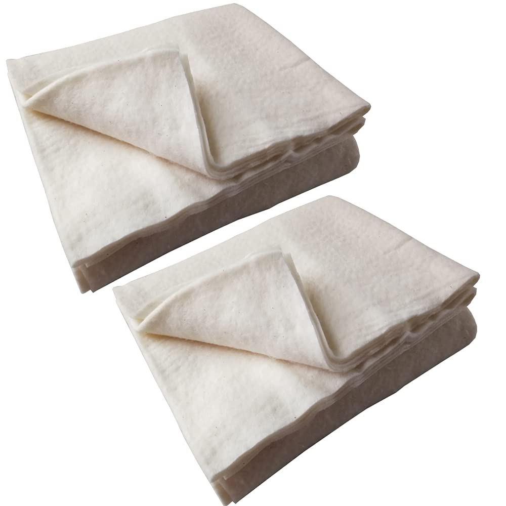 Natural Cotton Quilt Batting - 2PCS 36"x45" for Sewing & Crafts
