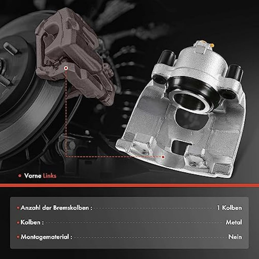 Frankberg Front Left Brake Caliper for Tiguan Q3 Sharan | ATE System